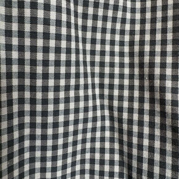 THEORY Mens Button Up Shirt Size L Gingham Check Plaid Long Sleeve Stretch - Picture 7 of 10